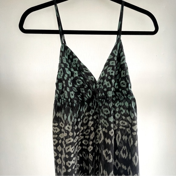 GYPSY 05 Jaclyn Silk Maxi Dress in Marine. Size Medium - Picture 2 of 5